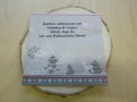 Winter Silhouette Servietten inkl. Druck