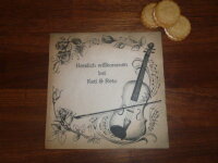 Serviette mit Musiknoten inkl. Druck