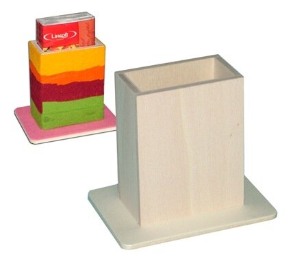 Taschentuchhalter Holz zum selber bemalen