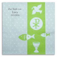 PAX gr&uuml;n Serviette,  inkl. Druck