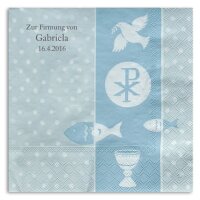 PAX blau Serviette, inkl. Druck