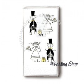 Taschentuch Just married